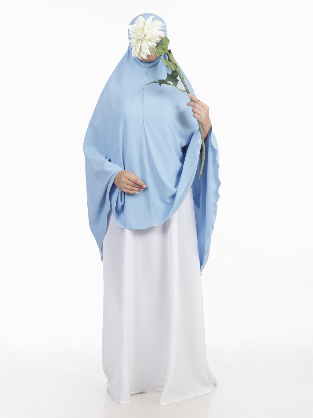 Kashaf Sky Blue Solid Namaz Makhna