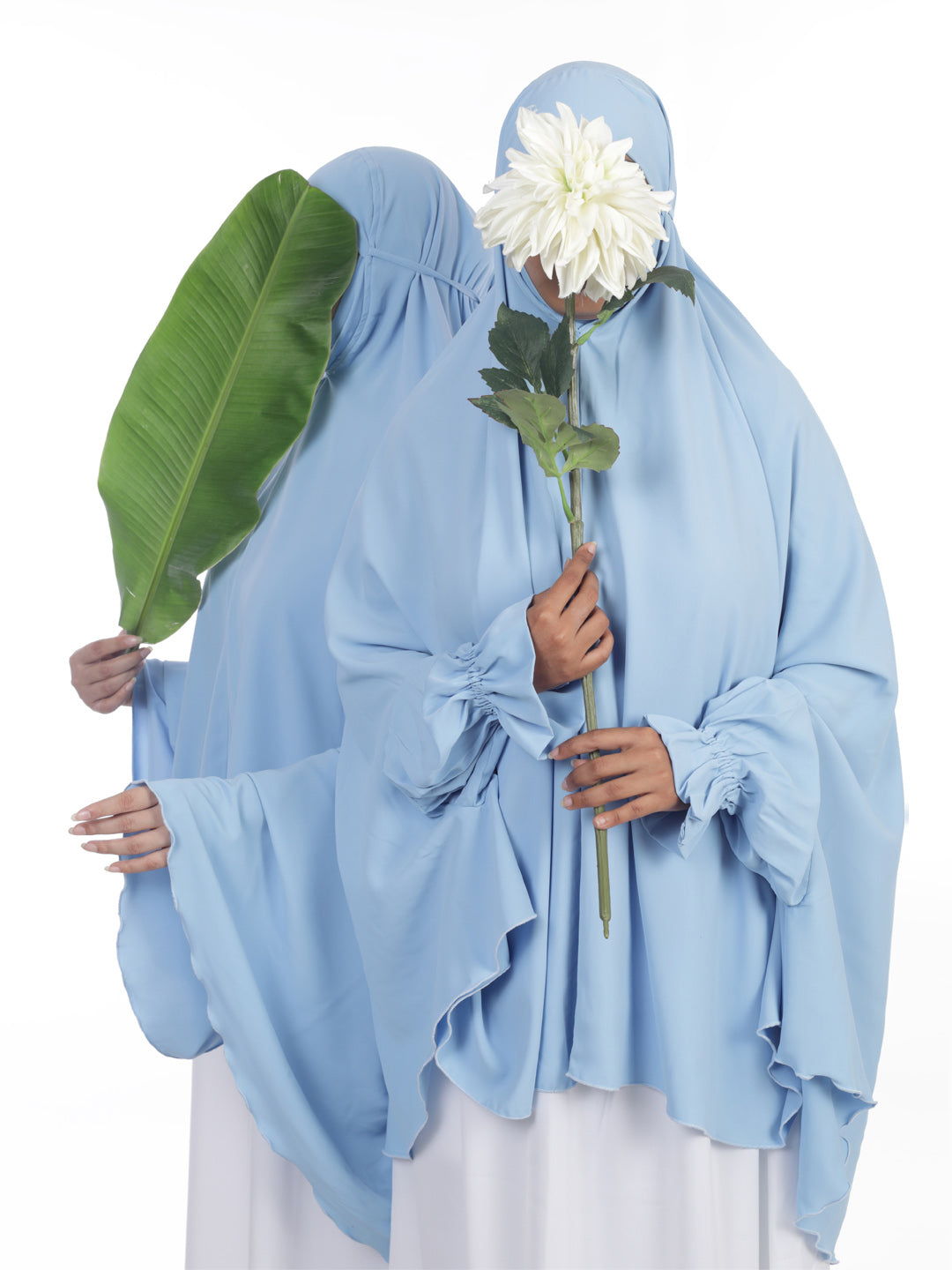 Kashaf Sky Blue Solid Namaz Makhna