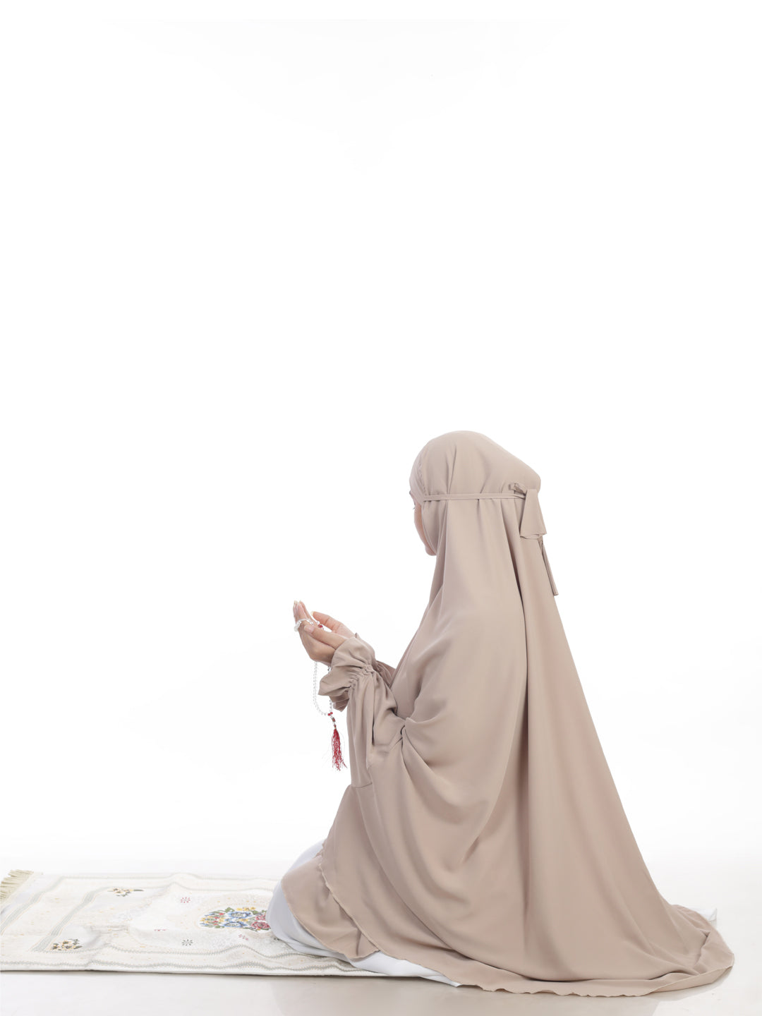Kashaf Beige Solid Namaz Makhna
