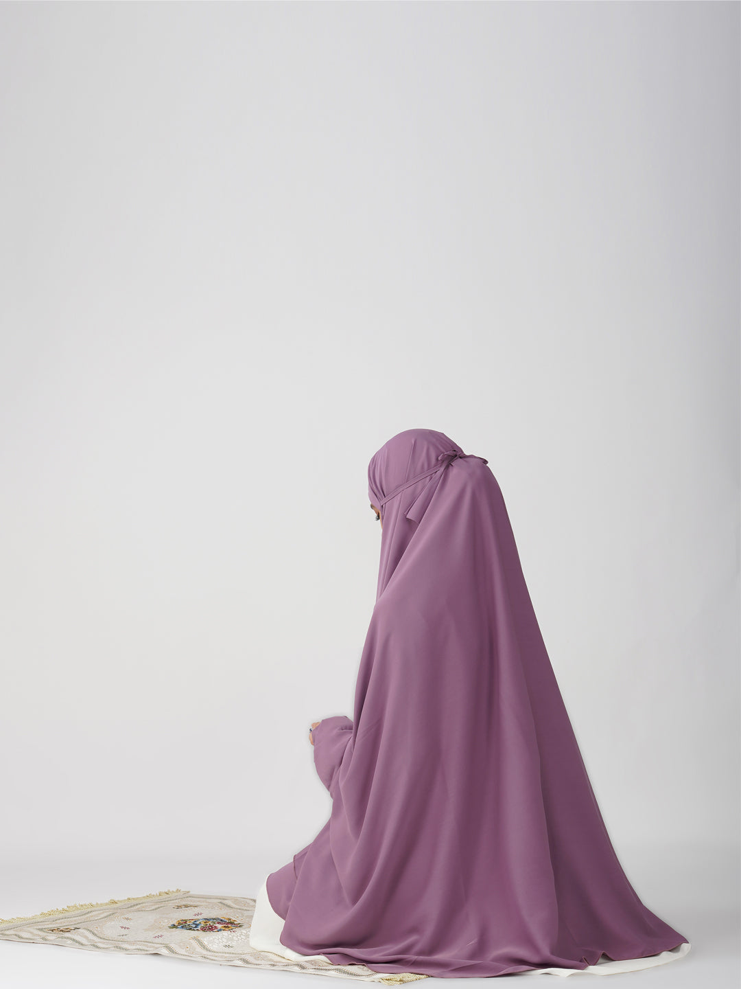 Kashaf Purple Solid Namaz Makhna