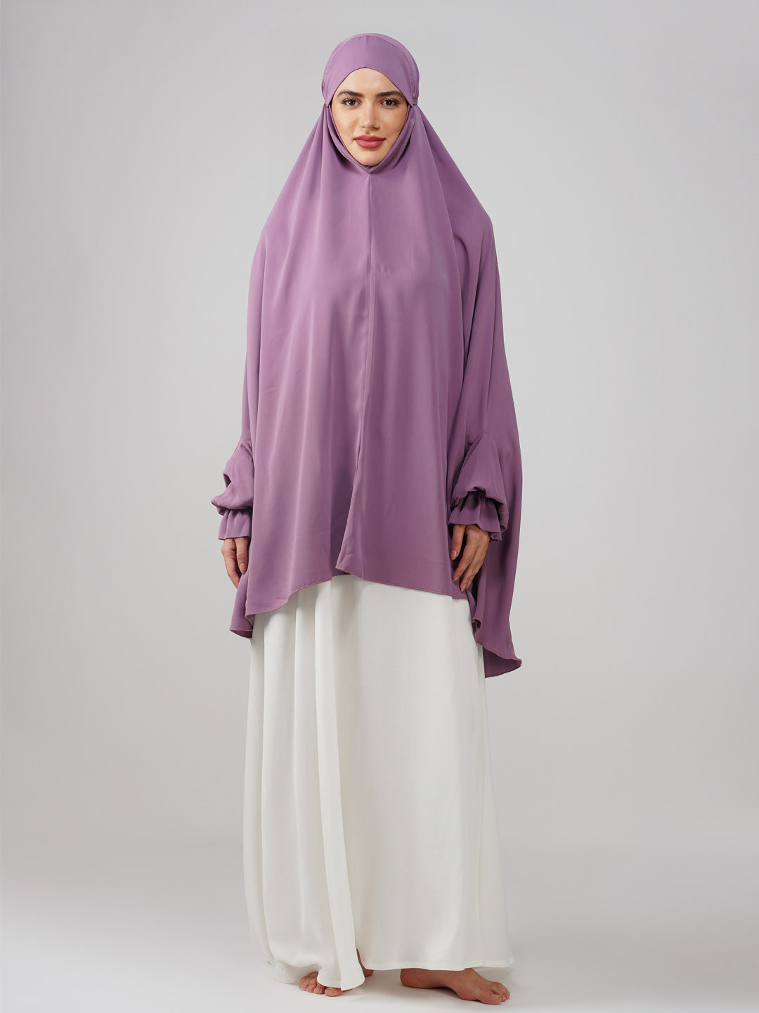 Kashaf Purple Solid Namaz Makhna