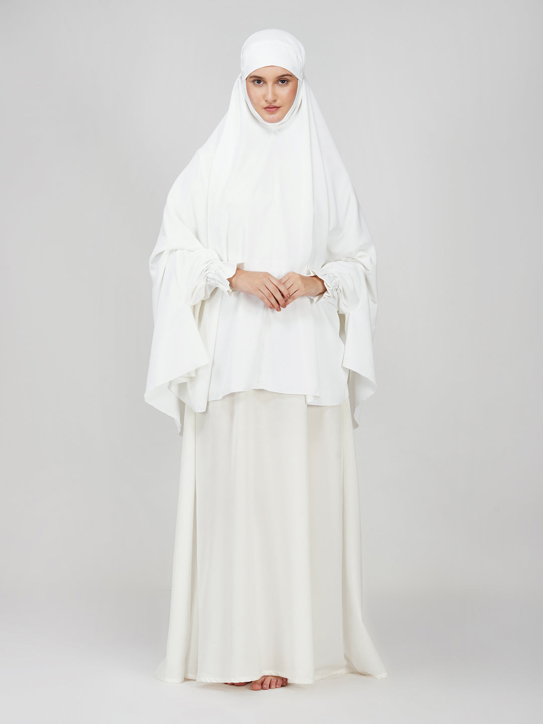 Kashaf White Solid Namaz Makhna