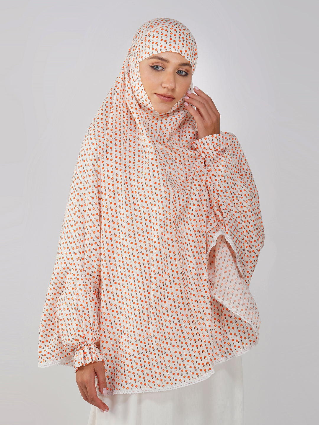 Falak Ditsy Floral Cotton Namaz Makhna