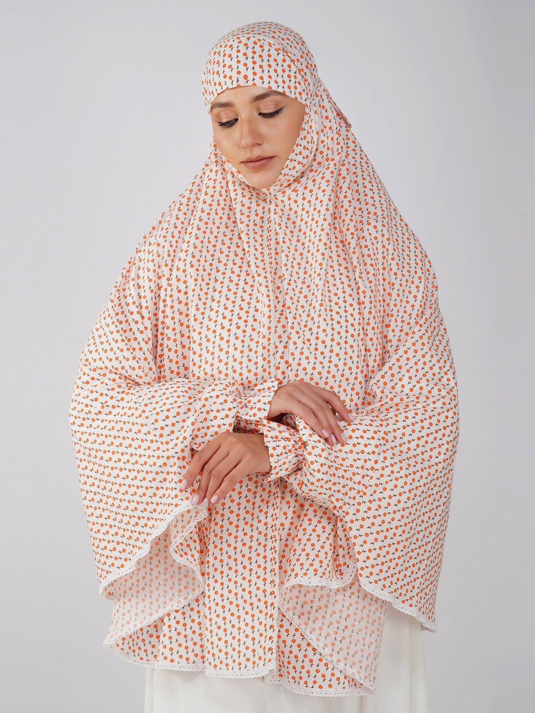 Falak Ditsy Floral Cotton Namaz Makhna
