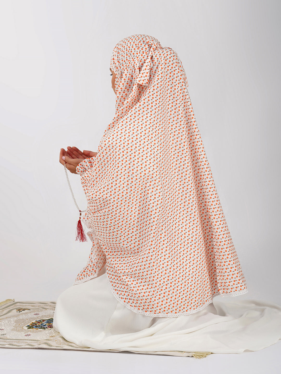 Falak Ditsy Floral Cotton Namaz Makhna