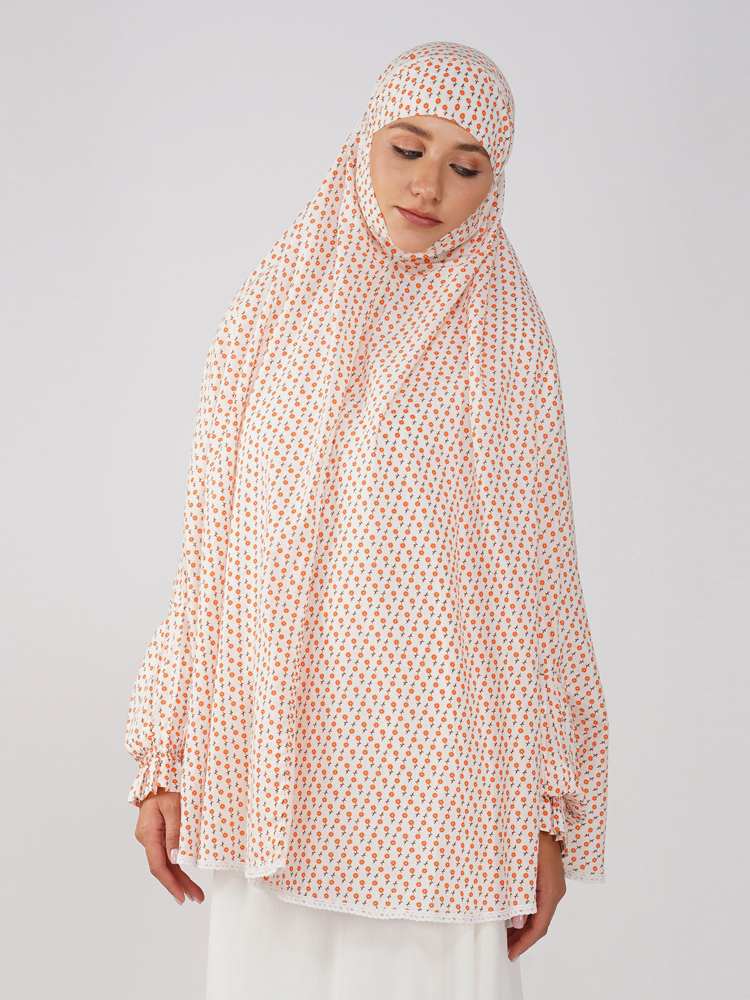 Falak Ditsy Floral Cotton Namaz Makhna