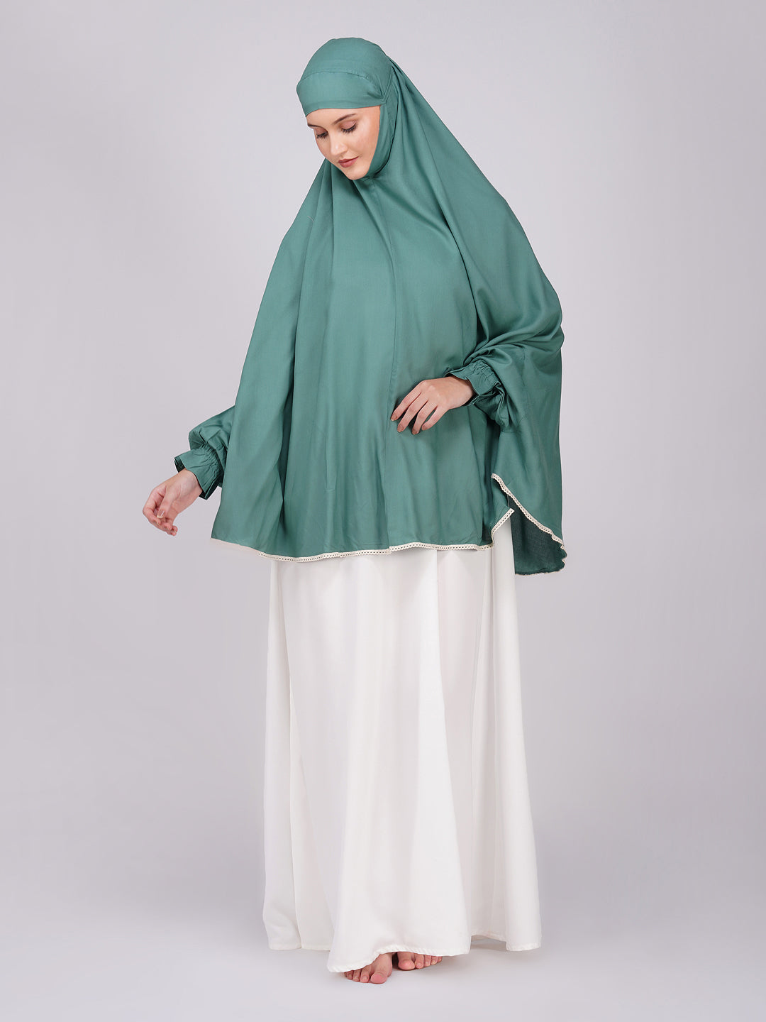 Arisha Green Cotton Namaz Makhna