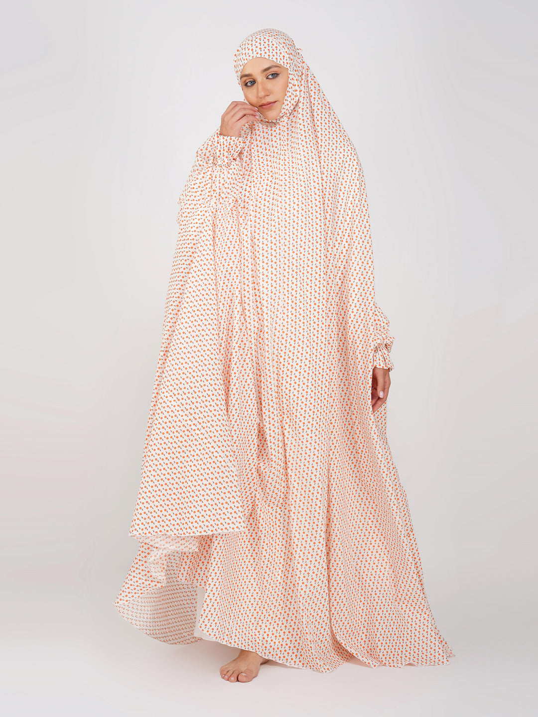 Falak Ditsy Floral Cotton Prayer Dress