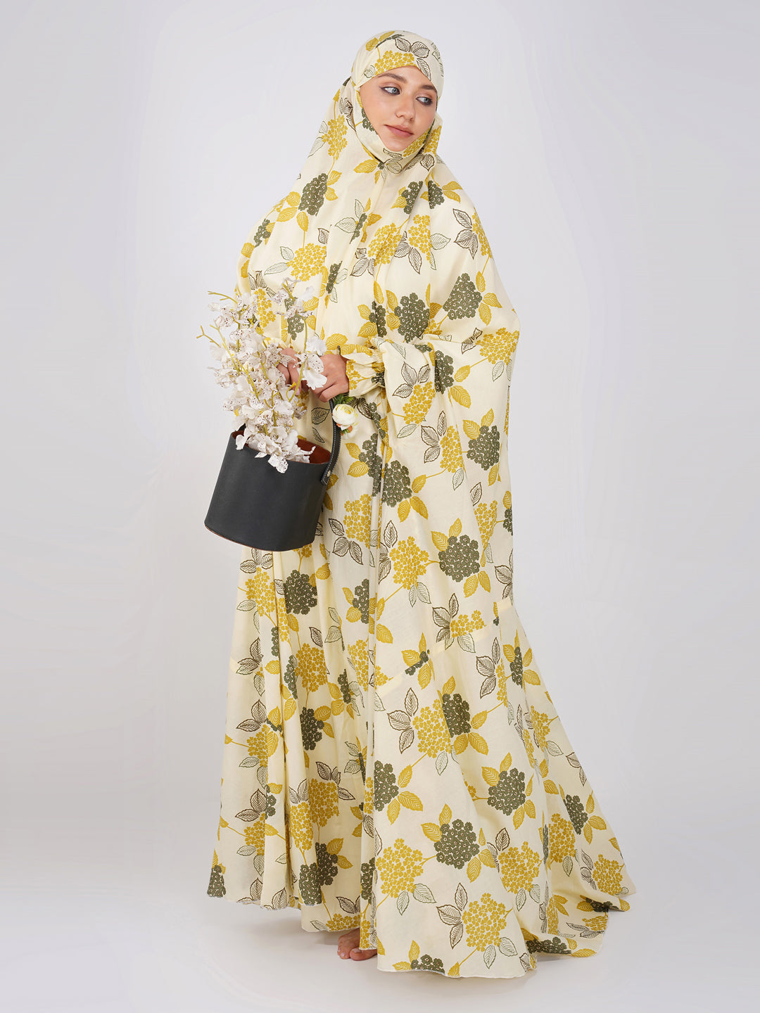Saba Green Leaf Cotton Prayer Dress