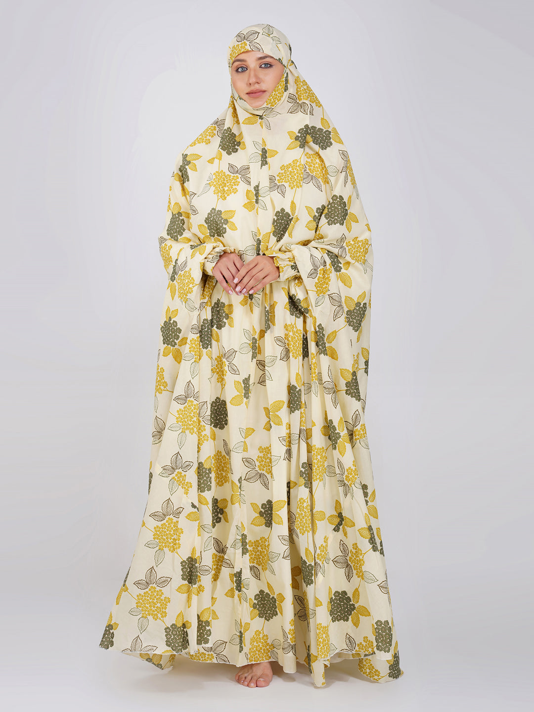 Saba Green Leaf Cotton Prayer Dress