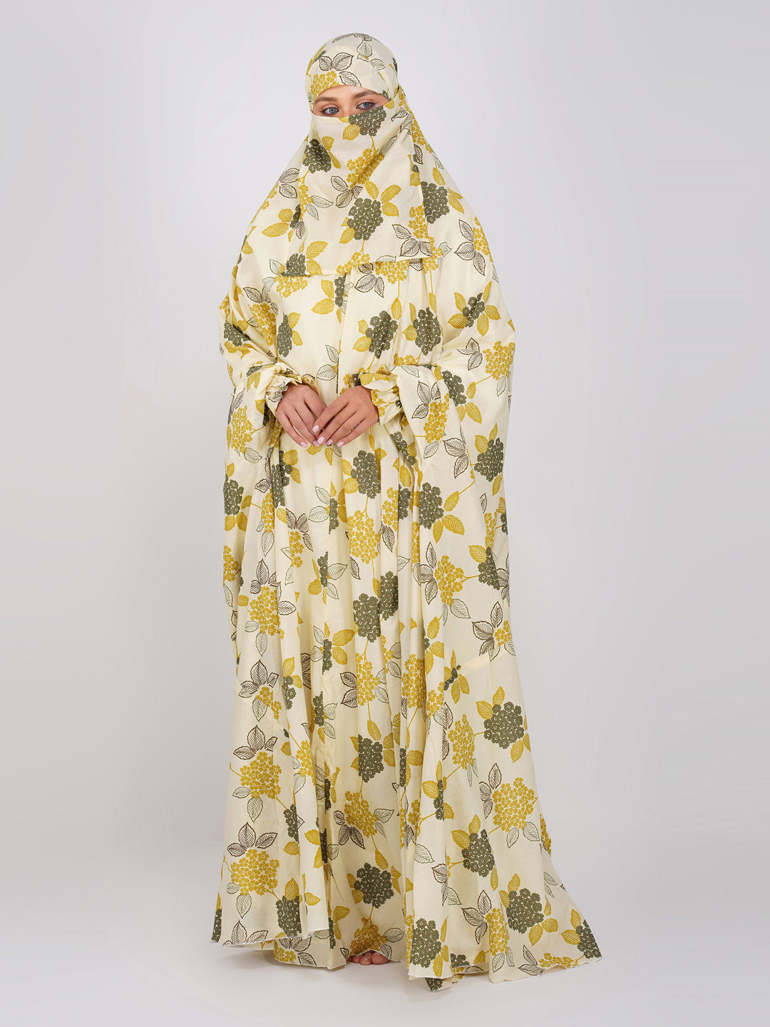 Saba Green Leaf Cotton Prayer Dress