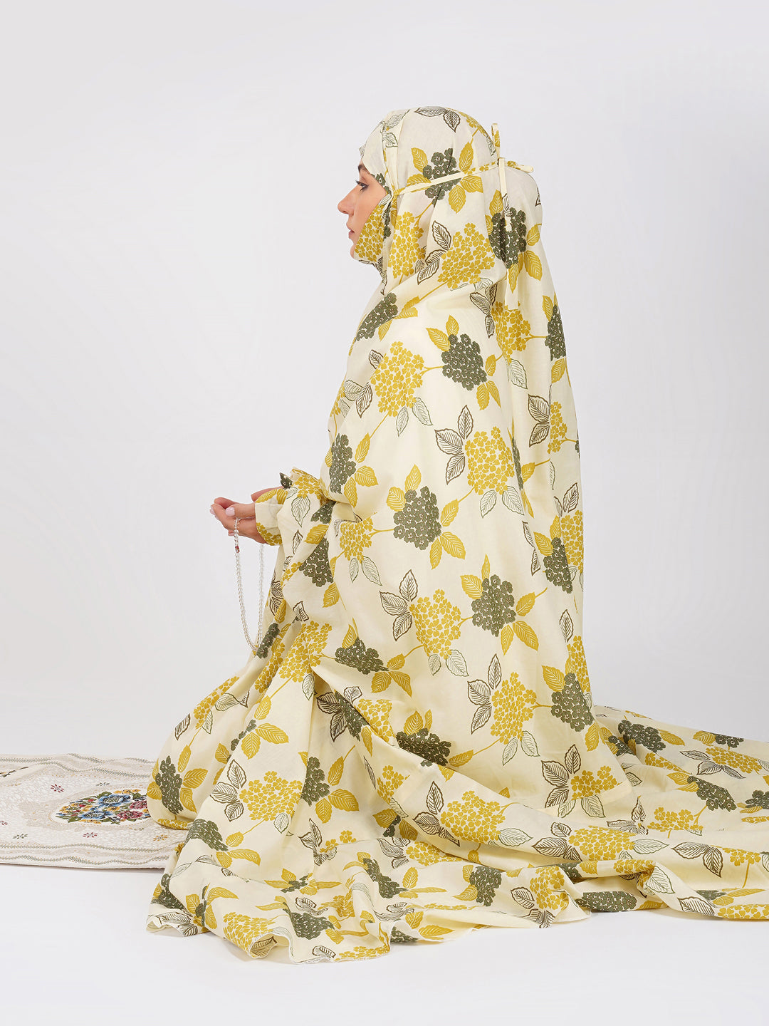 Saba Green Leaf Cotton Prayer Dress