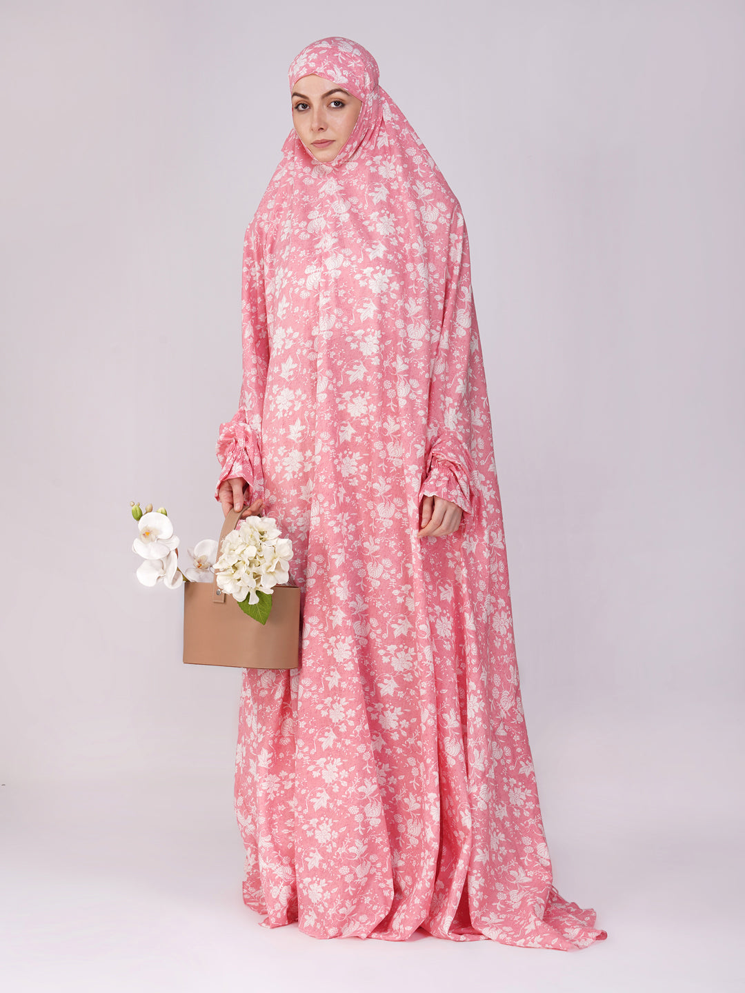Maham Floral Cotton Prayer Dress