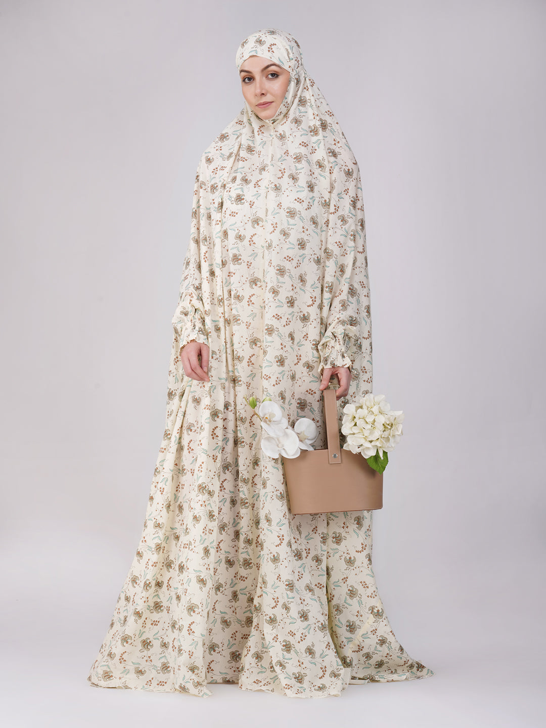 Zara Floral Cotton Prayer Dress