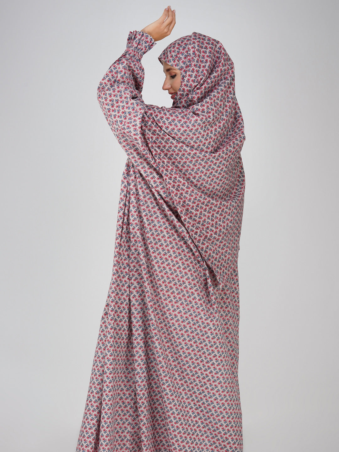 Nyla Grey Cotton Prayer Dress