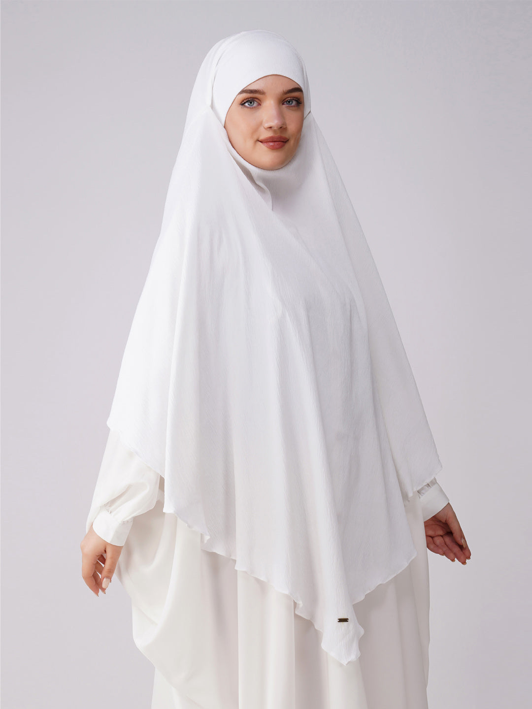 Single Layer Soft Poly Crinkle Khimar