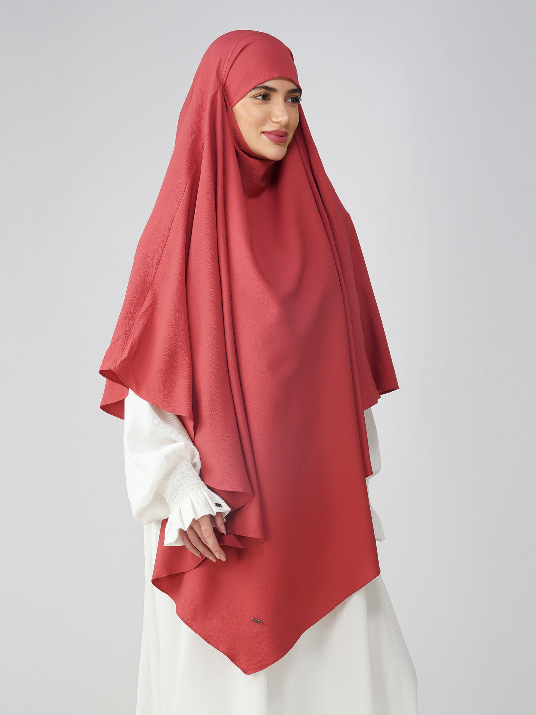 Single Layer Soft Poly Crinkle Khimar