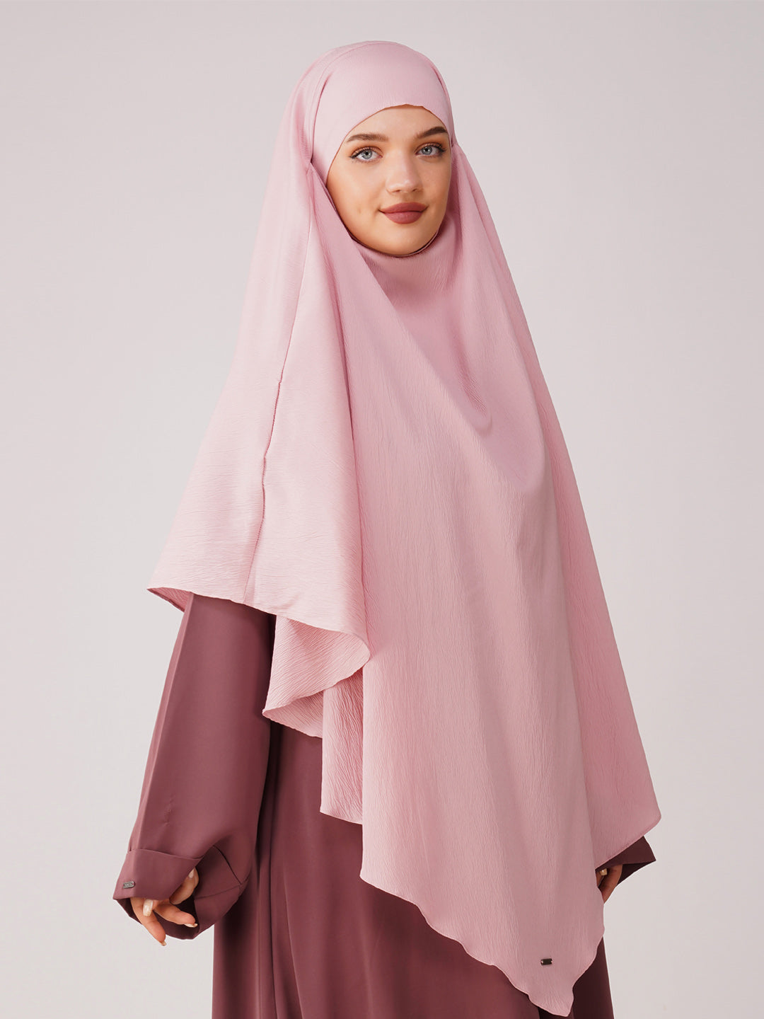 Single Layer Soft Poly Crinkle Khimar