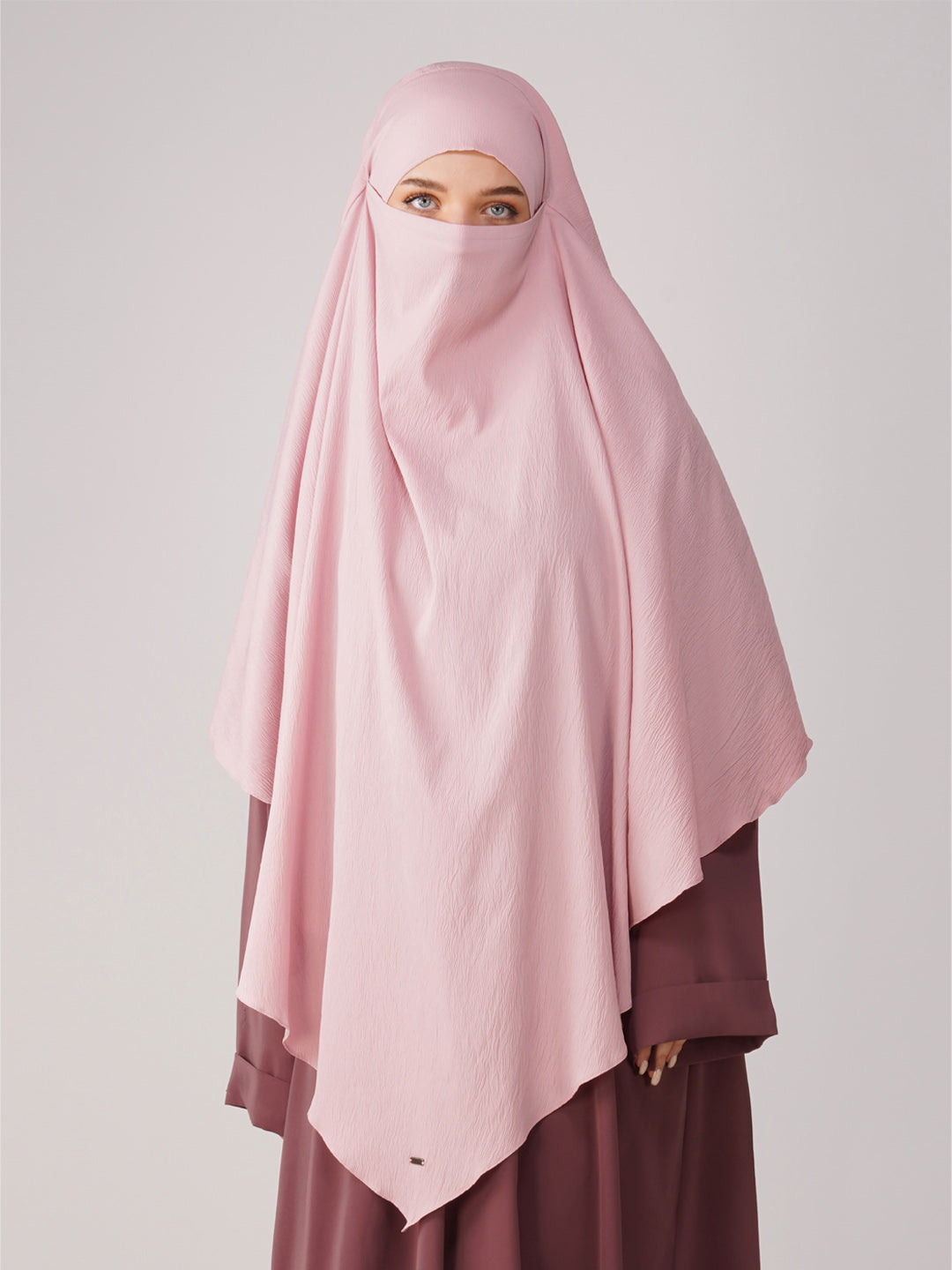 Single Layer Soft Poly Crinkle Khimar