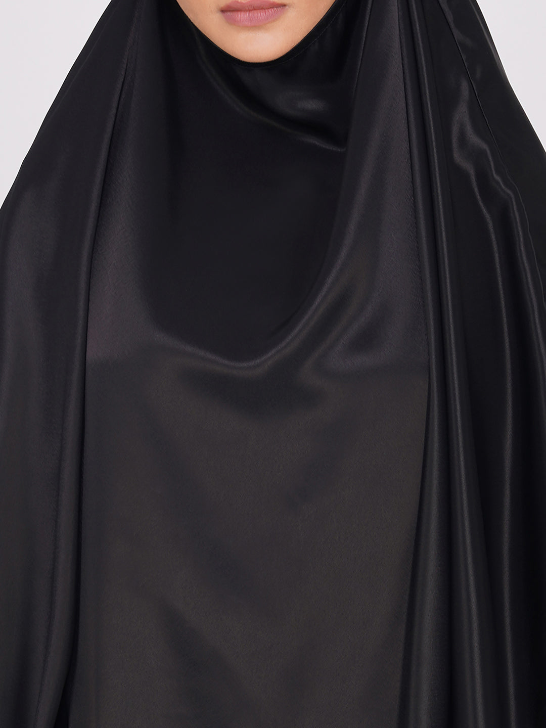 Single Layer Satin Khimar