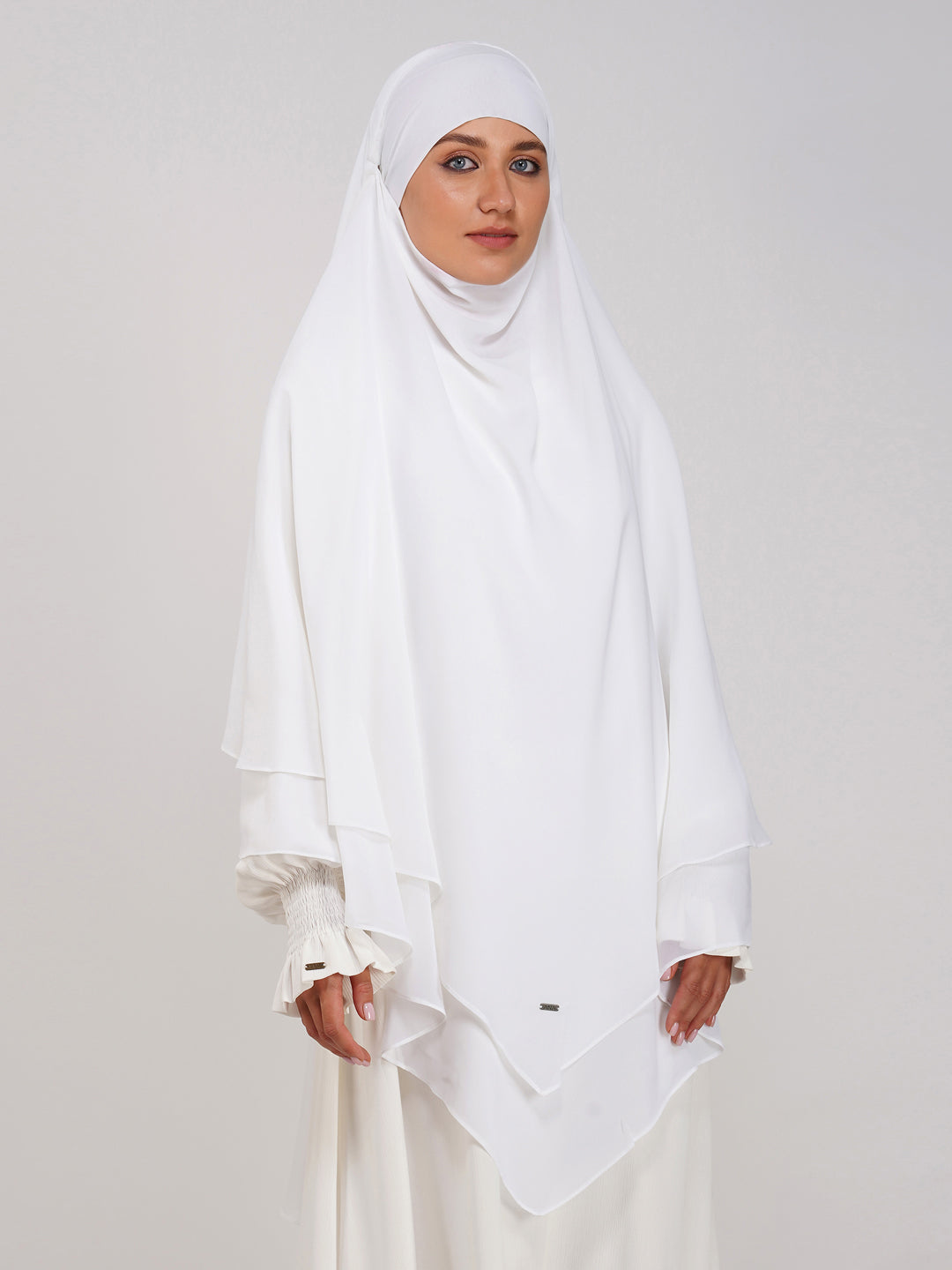 Double Layer Soft Georgette Khimar