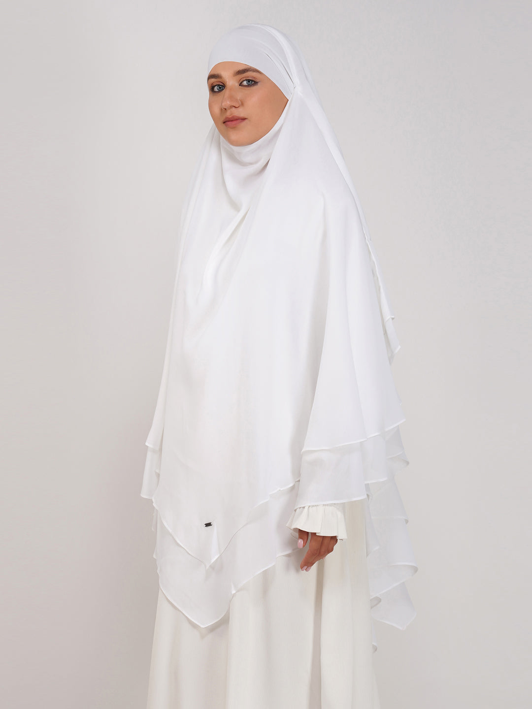 Double Layer Soft Georgette Khimar