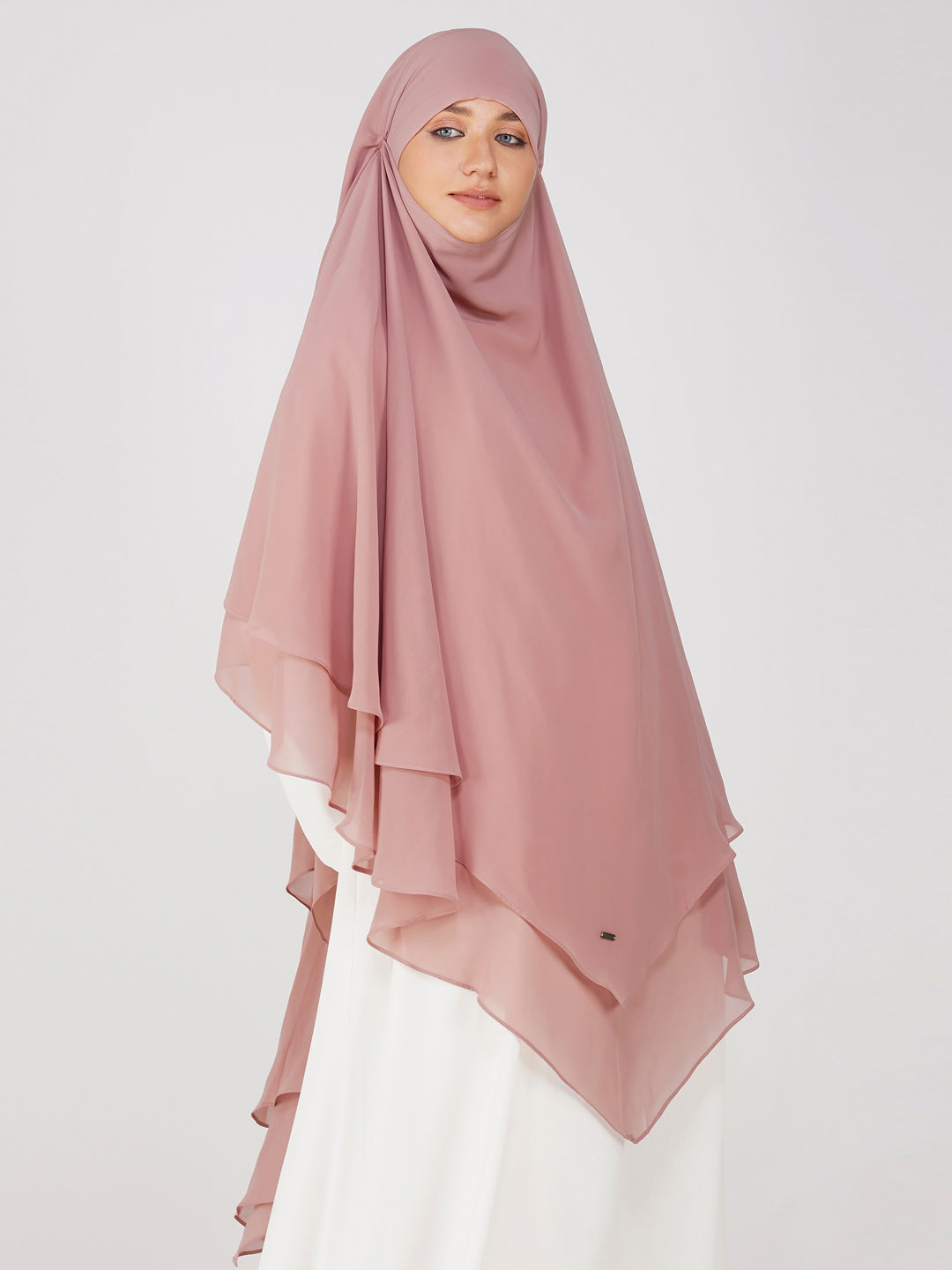 Double Layer Soft Georgette Khimar