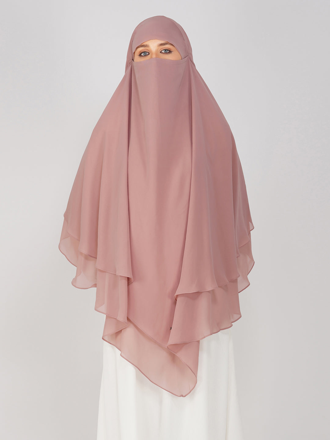 Double Layer Soft Georgette Khimar