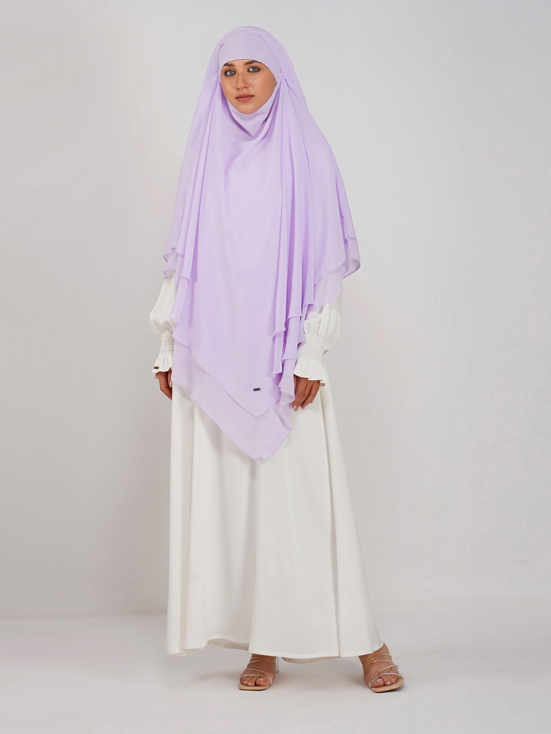 Double Layer Soft Georgette Khimar