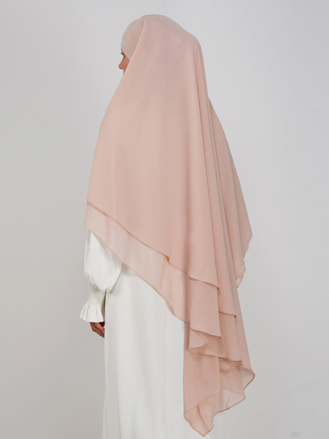Double Layer Soft Georgette Khimar