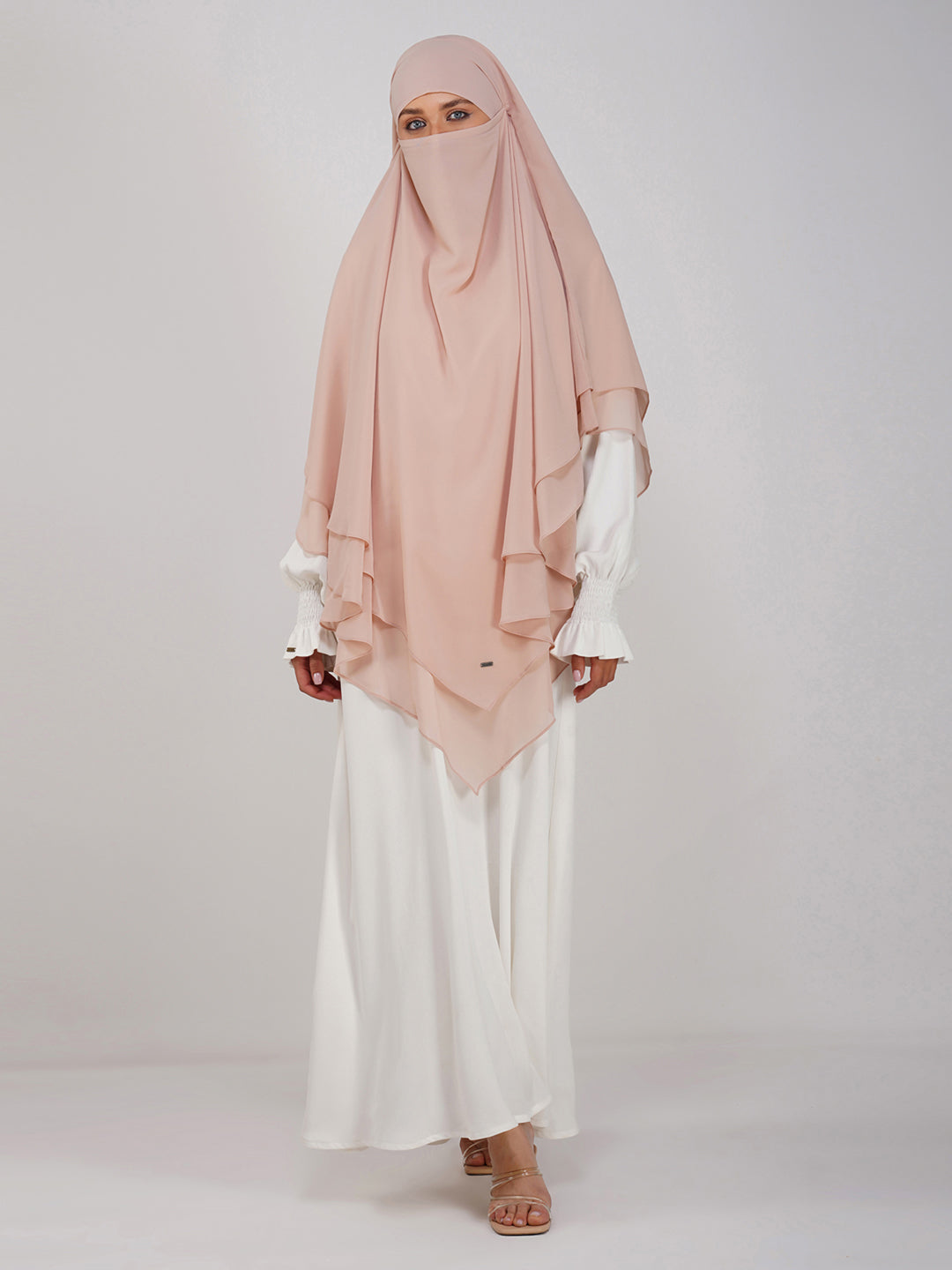 Double Layer Soft Georgette Khimar