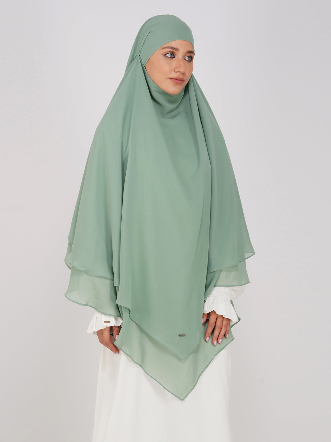 Double Layer Soft Georgette Khimar