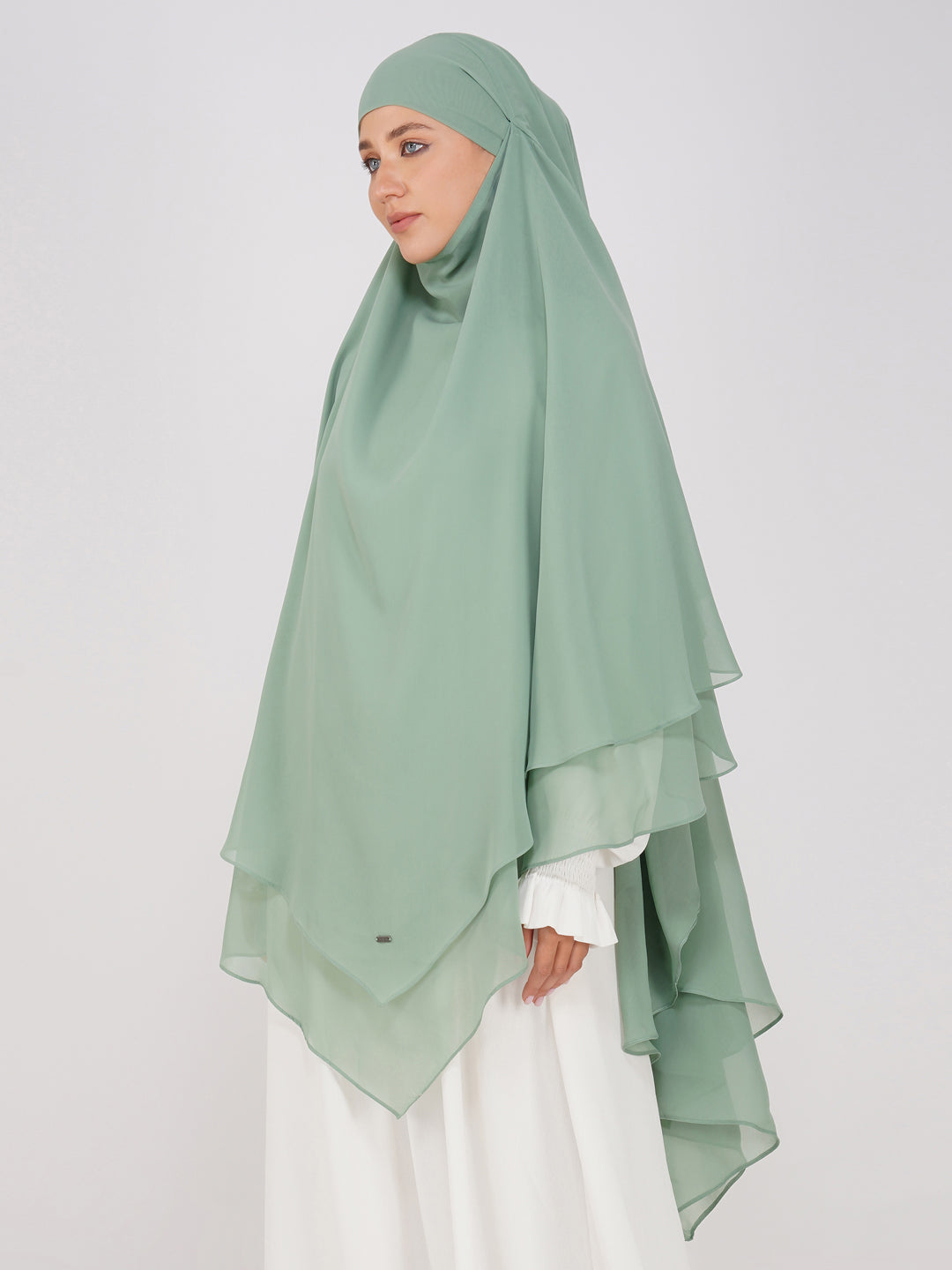 Double Layer Soft Georgette Khimar