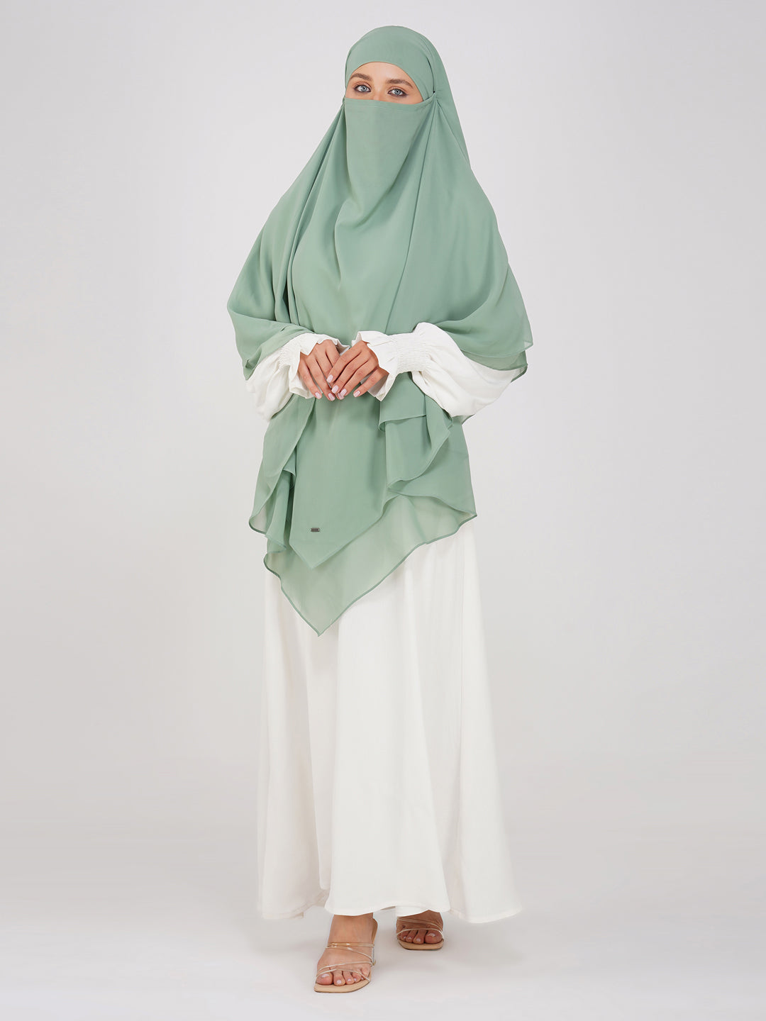 Double Layer Soft Georgette Khimar
