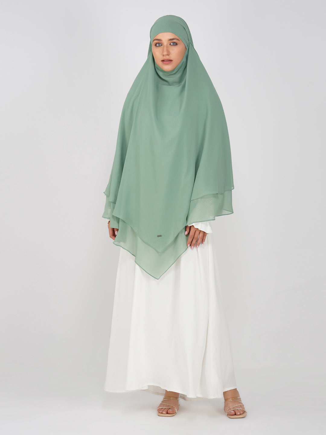 Double Layer Soft Georgette Khimar