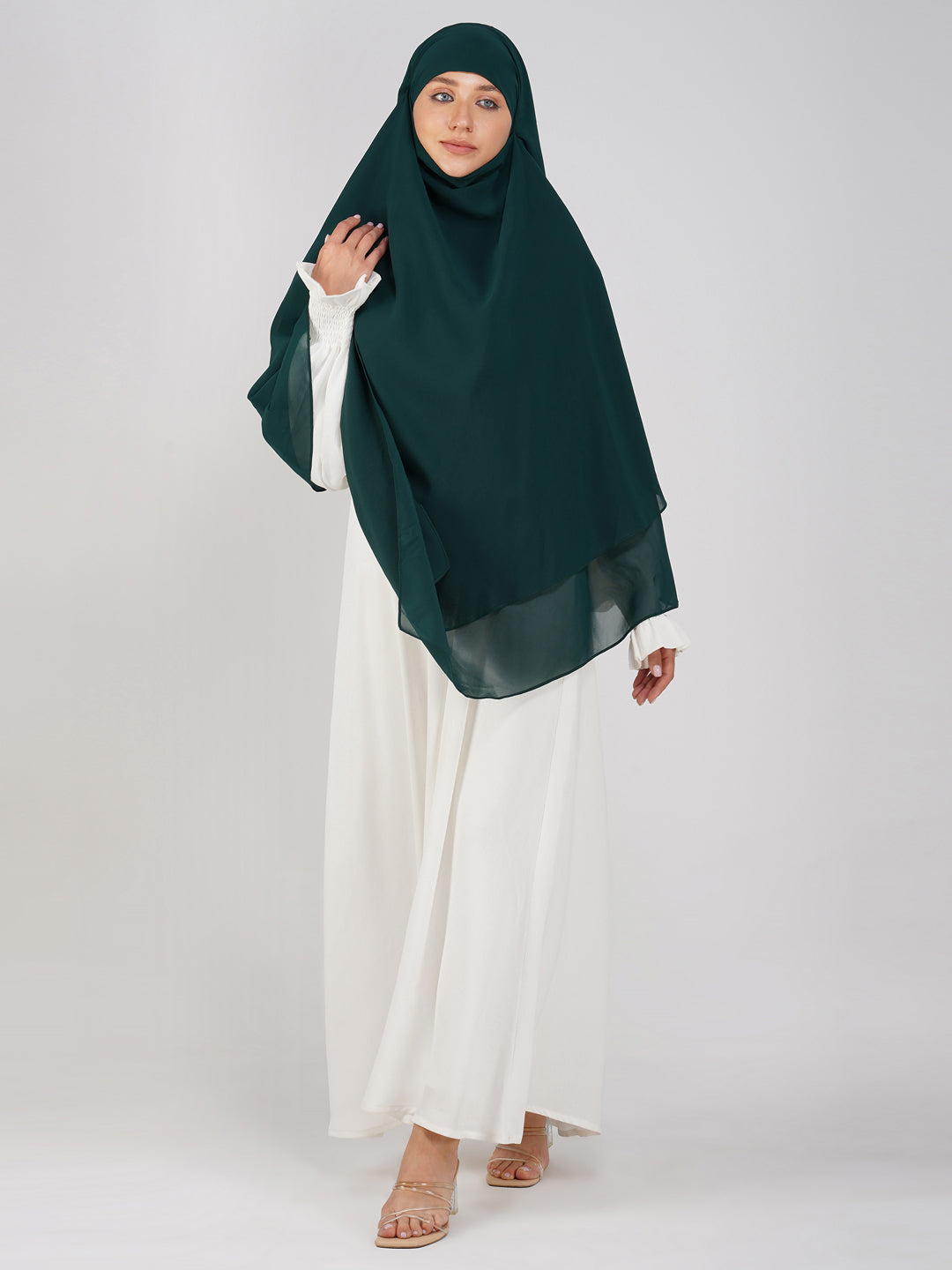 Triple Layer Soft Georgette Khimar