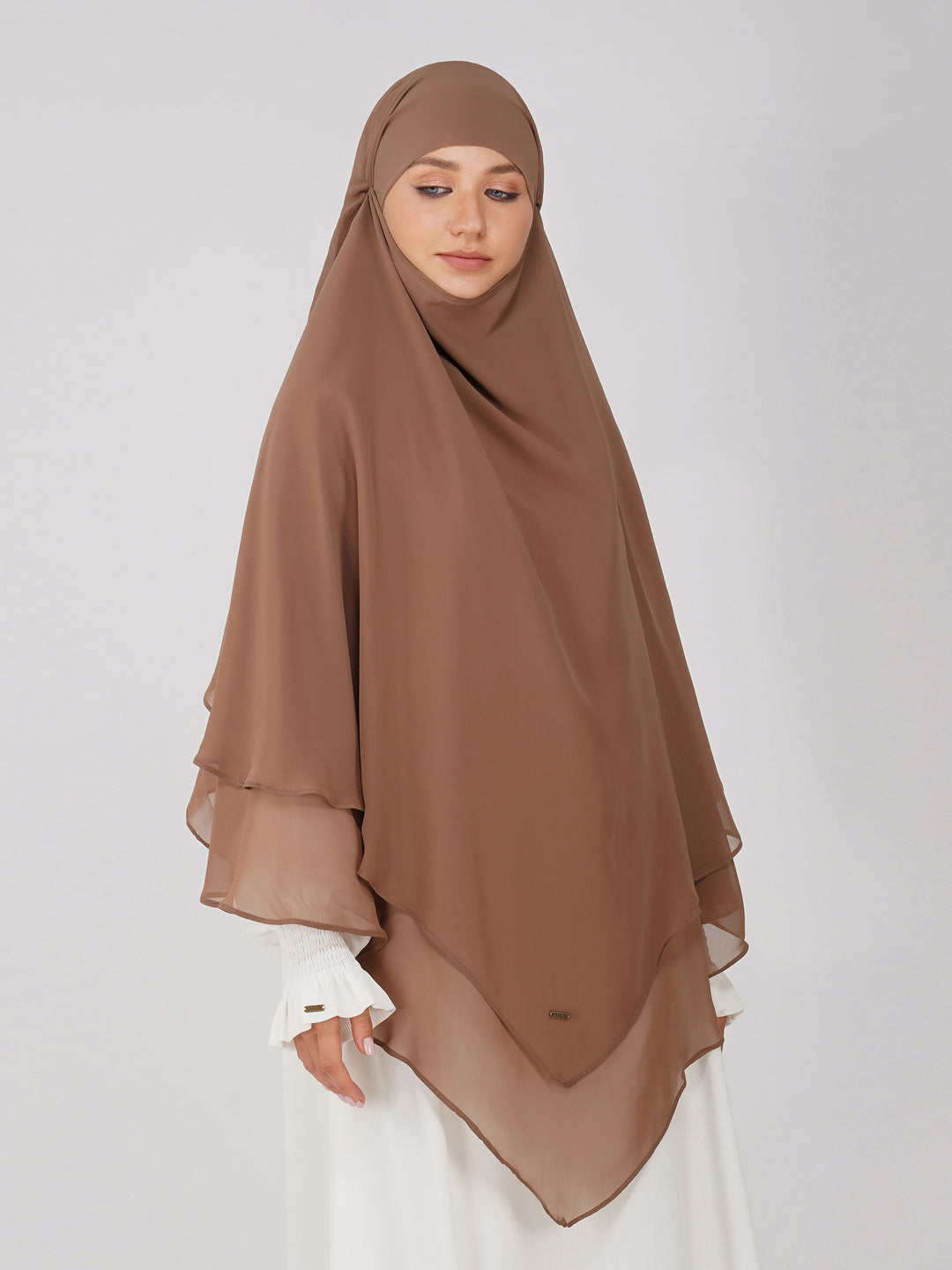Triple Layer Soft Georgette Khimar