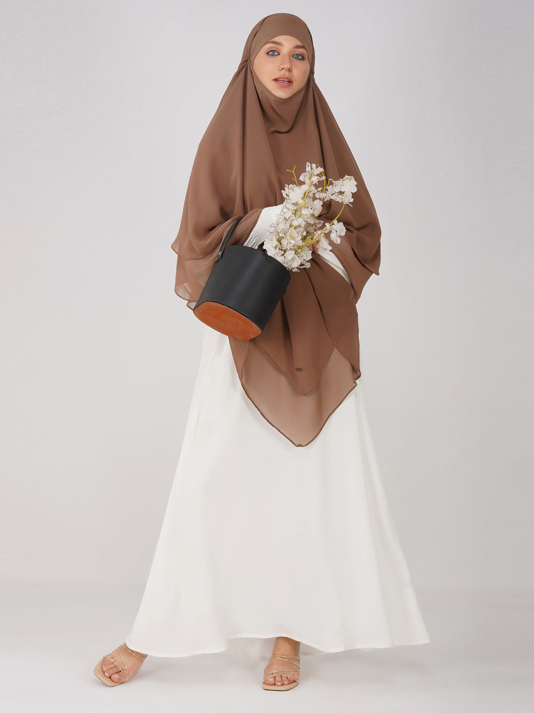 Triple Layer Soft Georgette Khimar