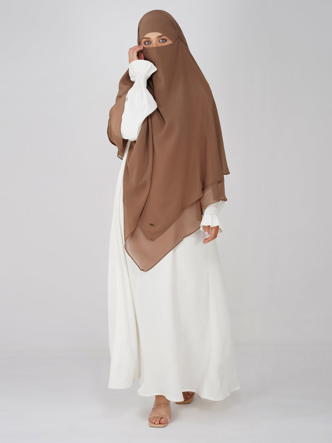Triple Layer Soft Georgette Khimar