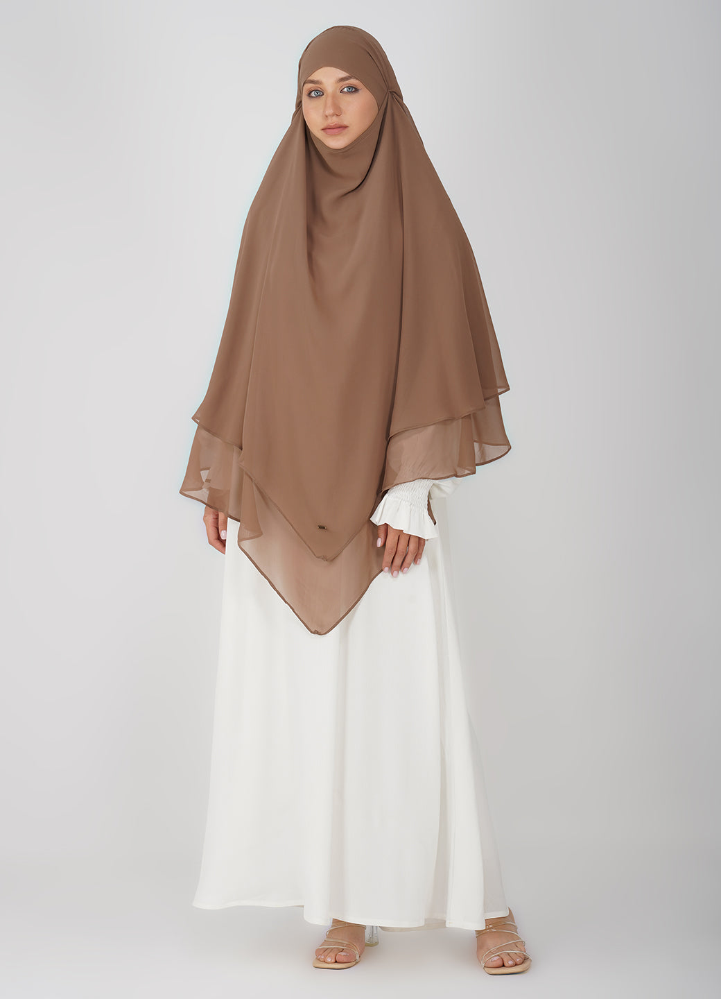 Triple Layer Soft Georgette Khimar