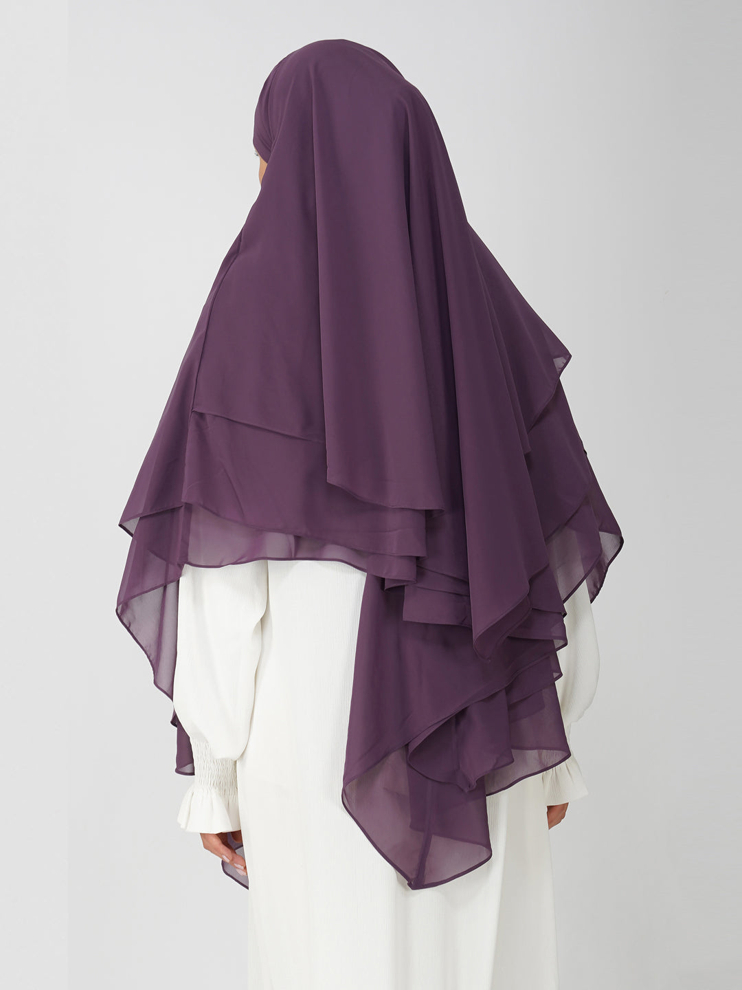 Triple Layer Soft Georgette Khimar