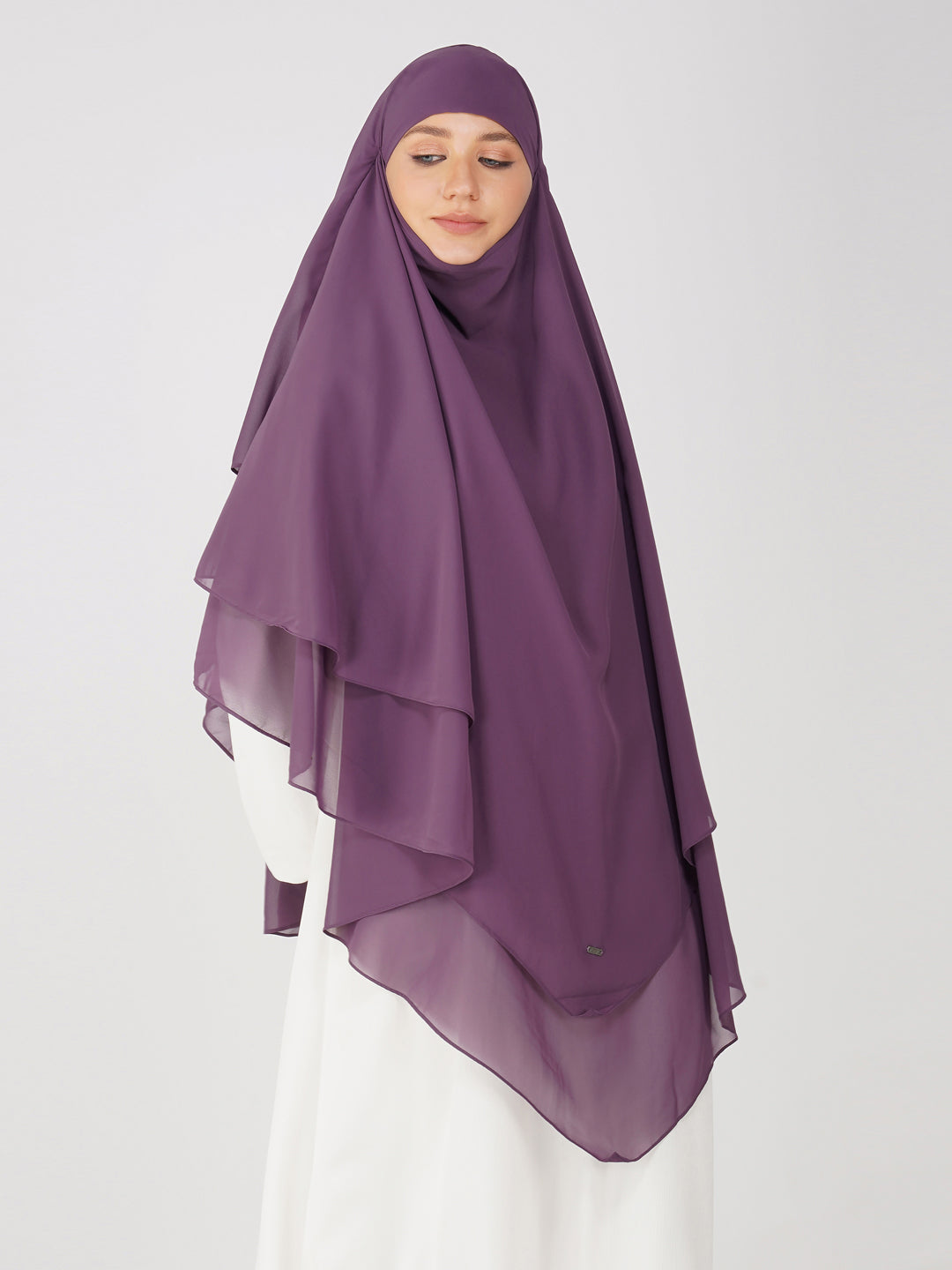 Triple Layer Soft Georgette Khimar