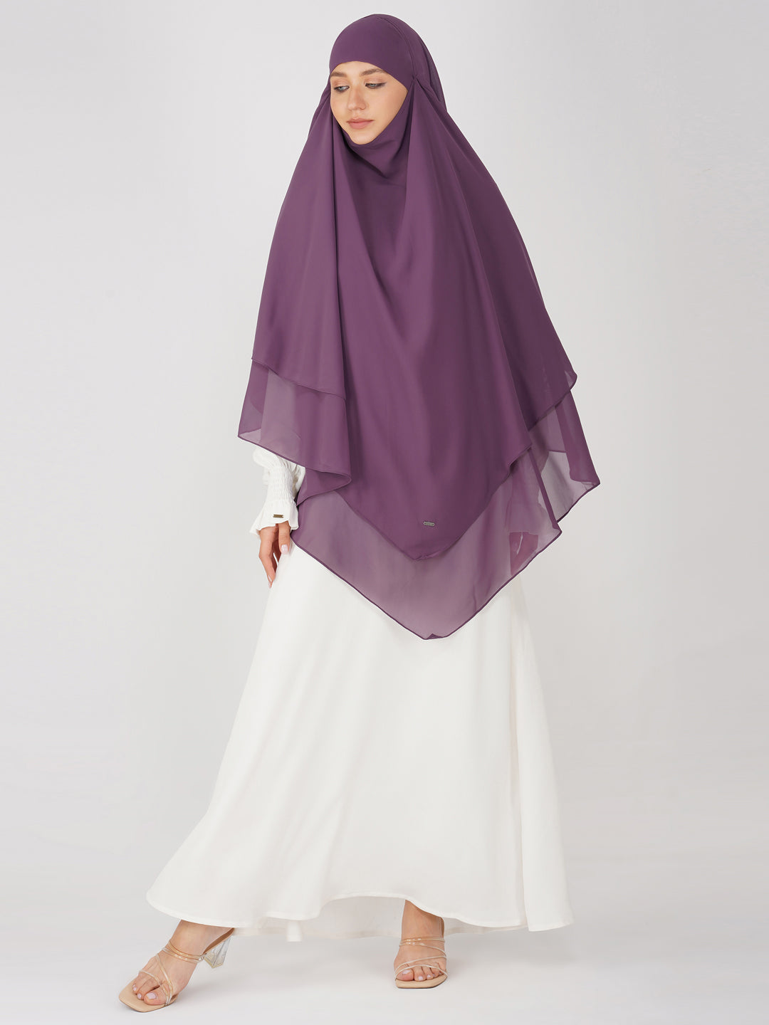 Triple Layer Soft Georgette Khimar
