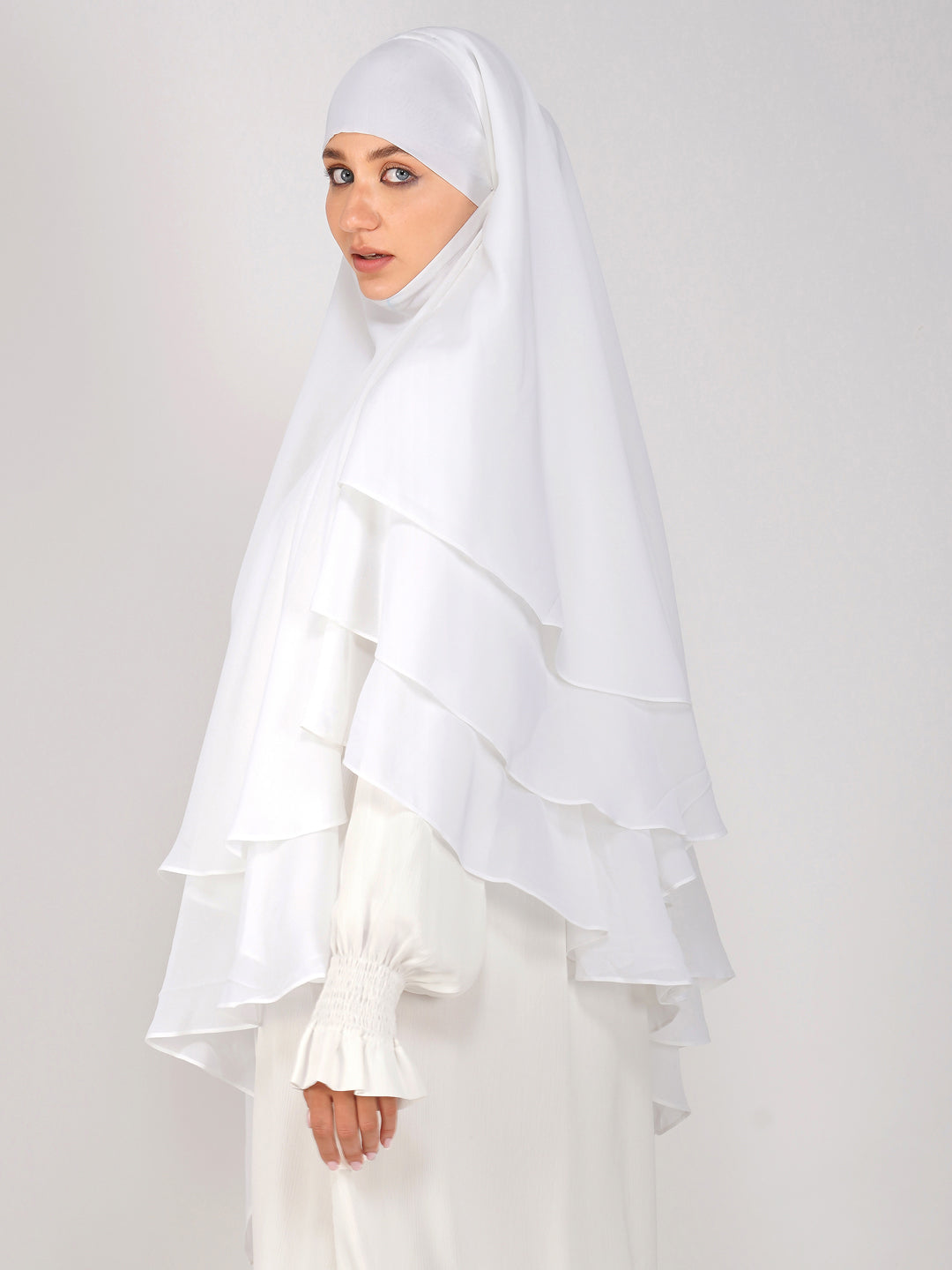 Triple Layer Soft Georgette Khimar