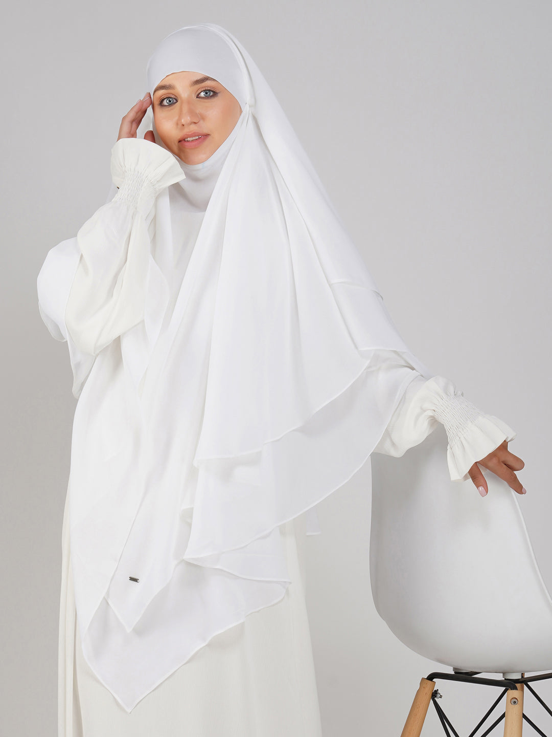 Triple Layer Soft Georgette Khimar