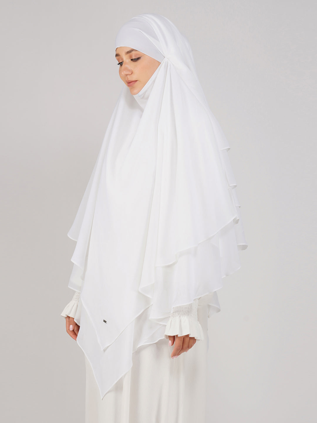 Triple Layer Soft Georgette Khimar