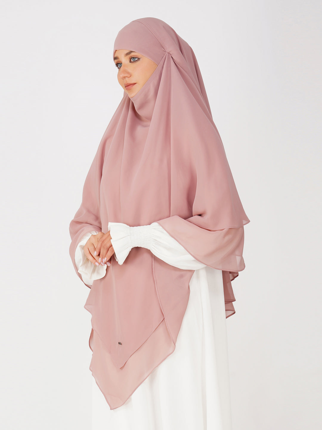 Triple Layer Soft Georgette Khimar