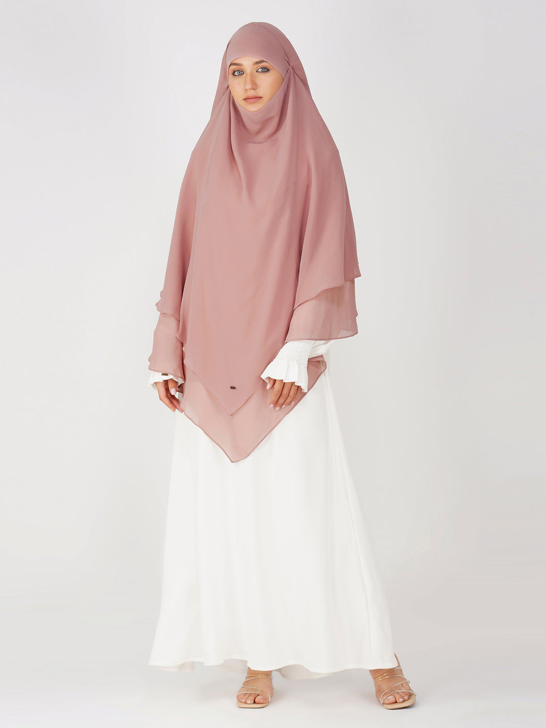 Triple Layer Soft Georgette Khimar