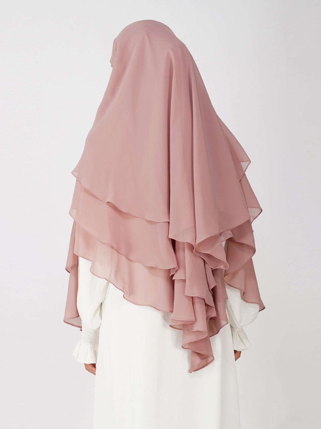 Triple Layer Soft Georgette Khimar