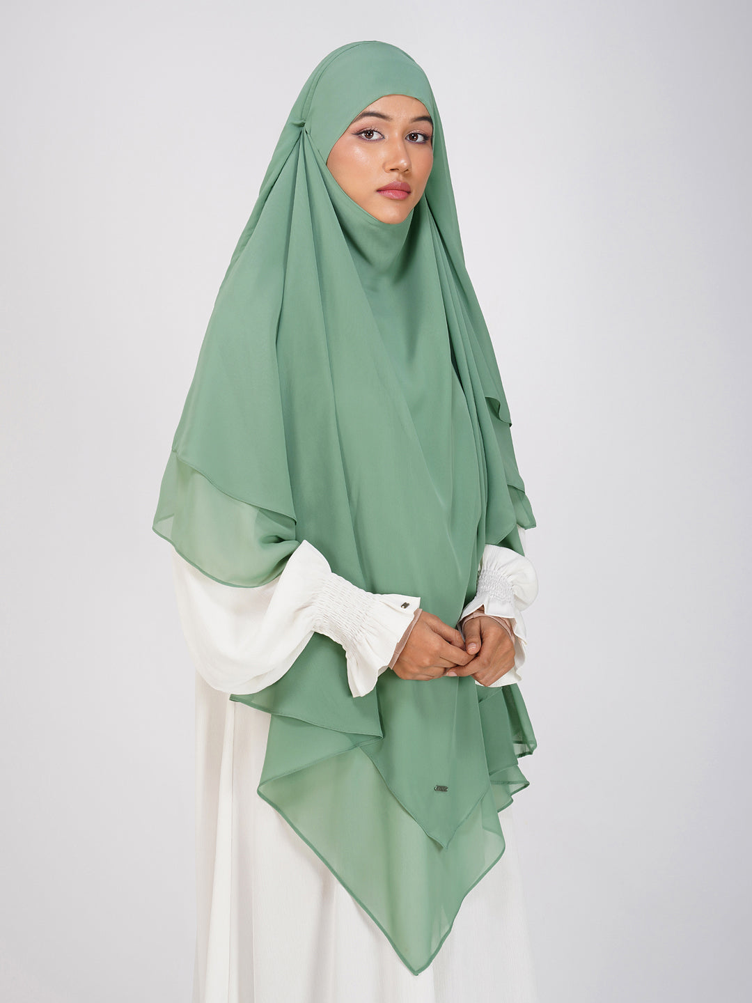 Triple Layer Soft Georgette Khimar